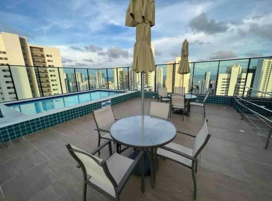 02 Flat Golden Home Boa Viagem เฮซิเฟ ภายนอก รูปภาพ